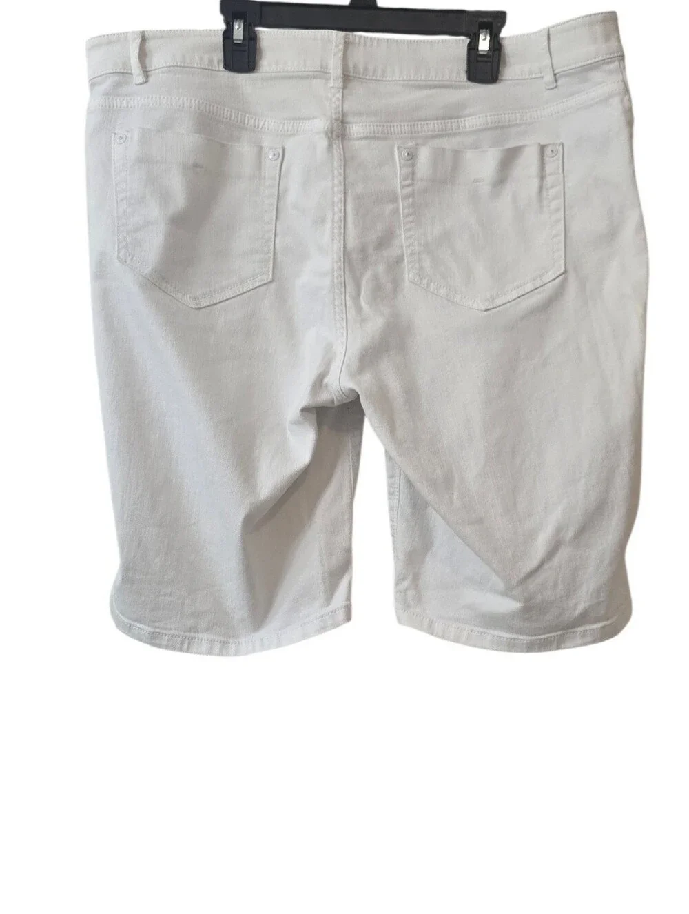 J. Jill Denim White Bermuda Shorts Size 16